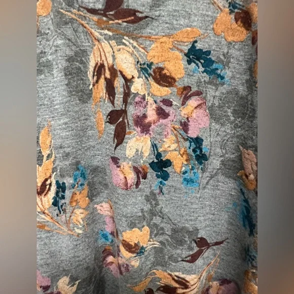 *Torrid Maxi Jersey Tiered Strappy Dress Grey Floral Size 2  2X - Picture 9 of 11